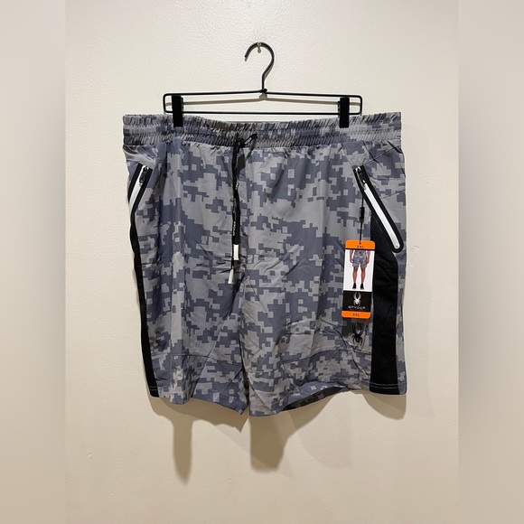 Spyder Other - Spyder Active NWT Gray Athletic Shorts - men’s size XXL